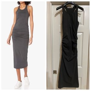EUC Michael Stars Racerback Midi Dress In Oxide, Sz L (Dark Gray)